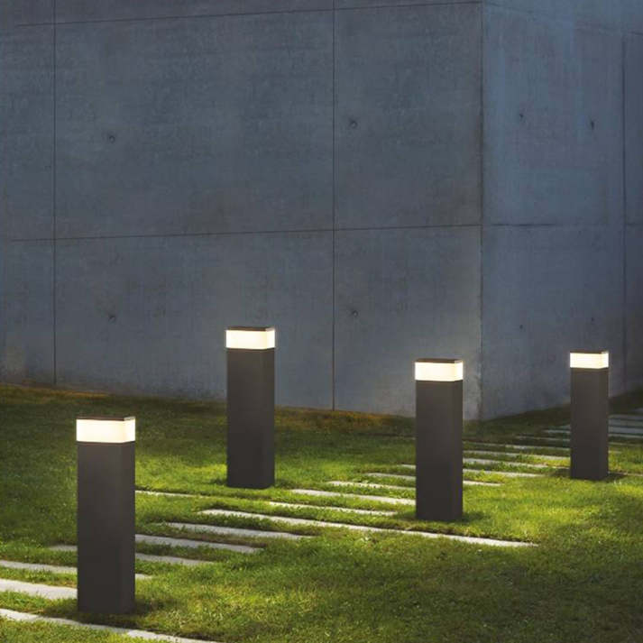 Rectangular Metal LED Outdoor Lamp by Orr Industrie Design
