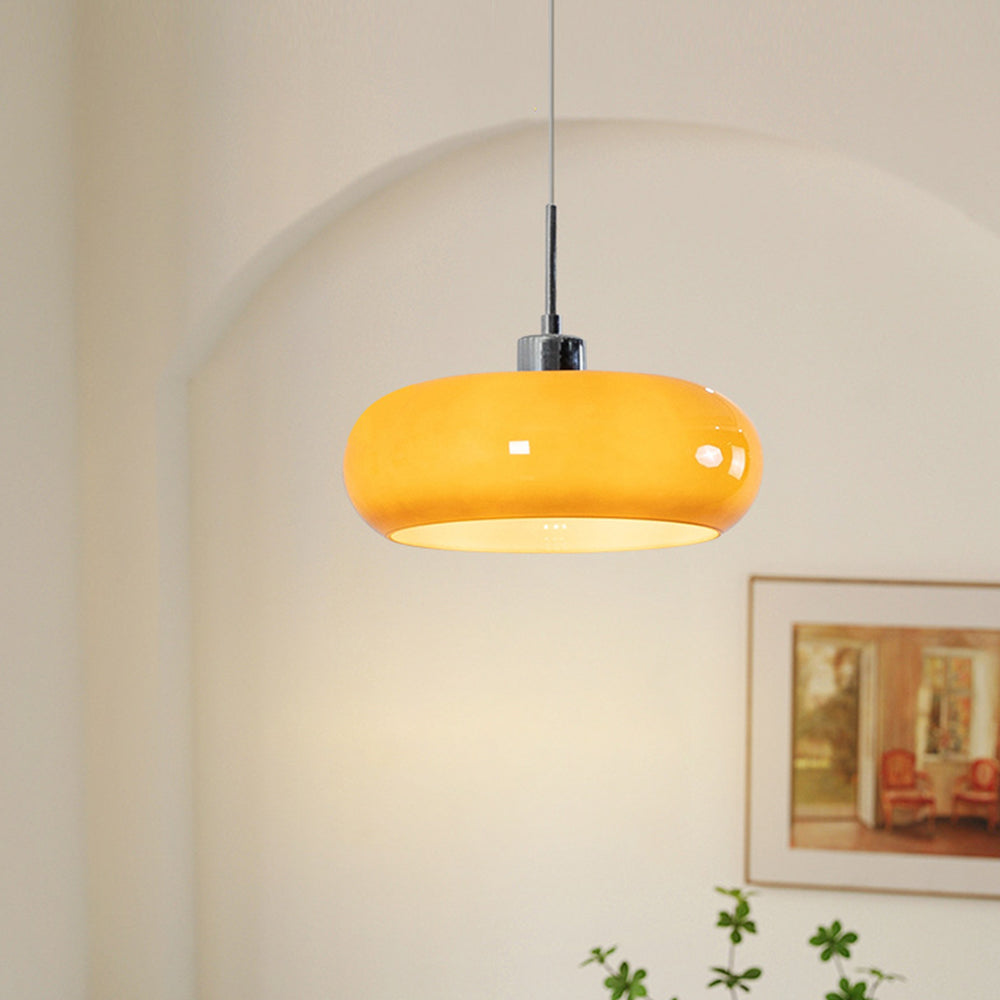Glass Pendant Light in a Bread Shape