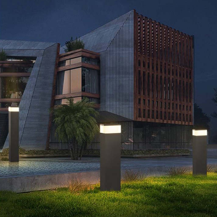 Rectangular Metal LED Outdoor Lamp by Orr Industrie Design