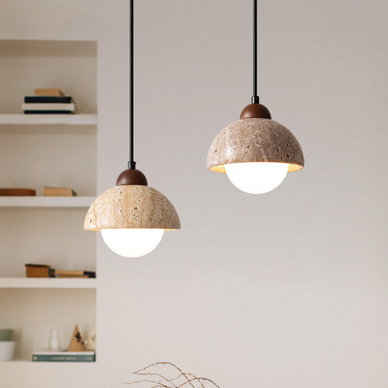 Pendant Light in Natural Marble - lampzlondon