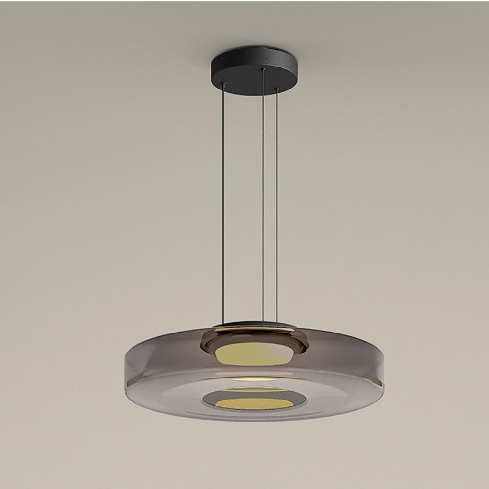 Bauhaus-Style Glass Pendant Light