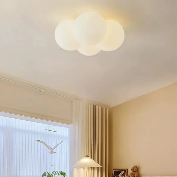 Contemporary Cloud-Shaped Ceiling Fixture - lampzlondon