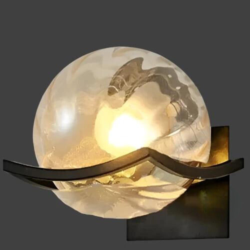 Contemporary Glass LED Wall Light
