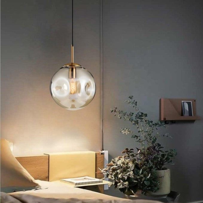 Glass Ball Pendant Lamp by Brikey