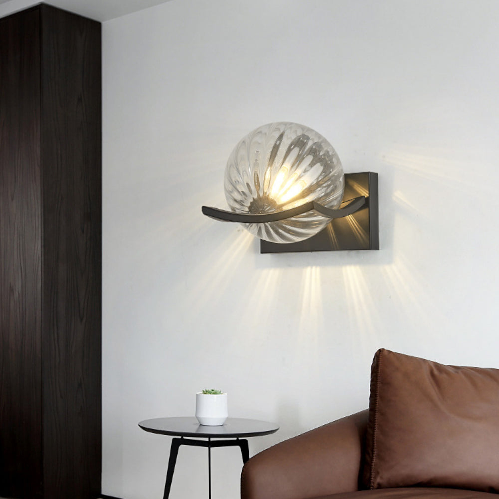 Contemporary Glass LED Wall Light
