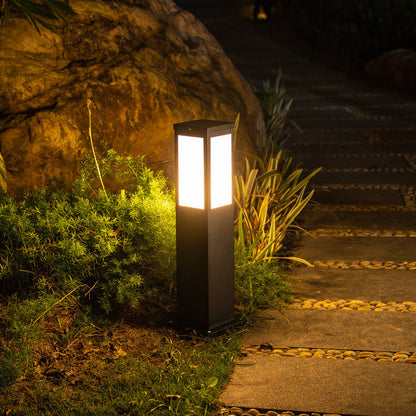 Contemporary Solar-Powered Garden Lantern