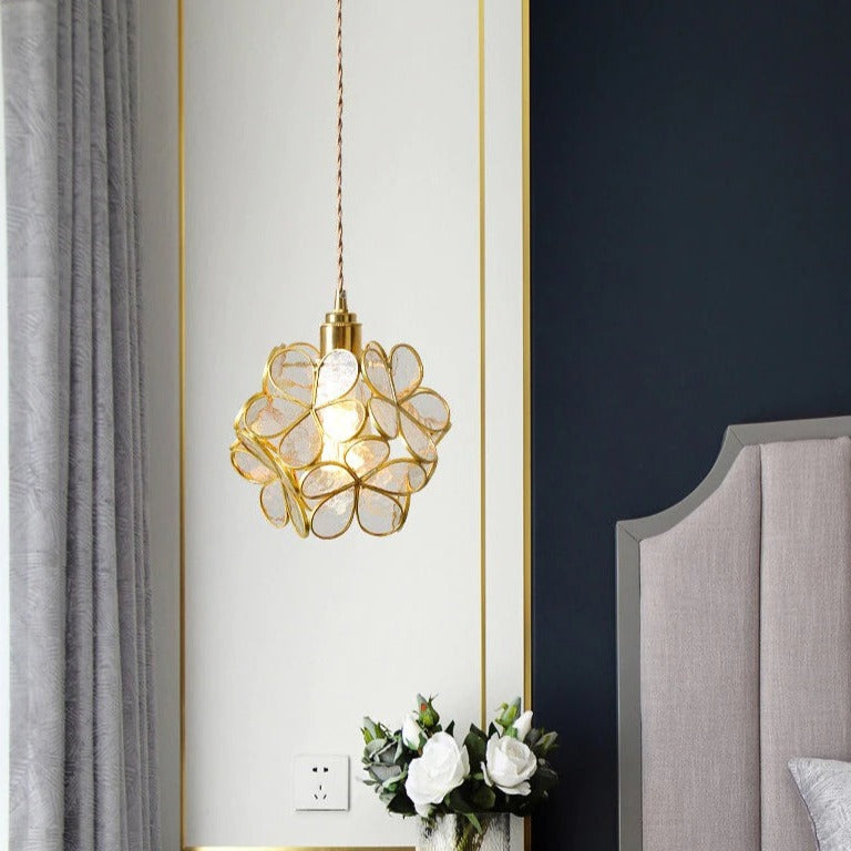 Nordic Glass Petal Hanging Lamp
