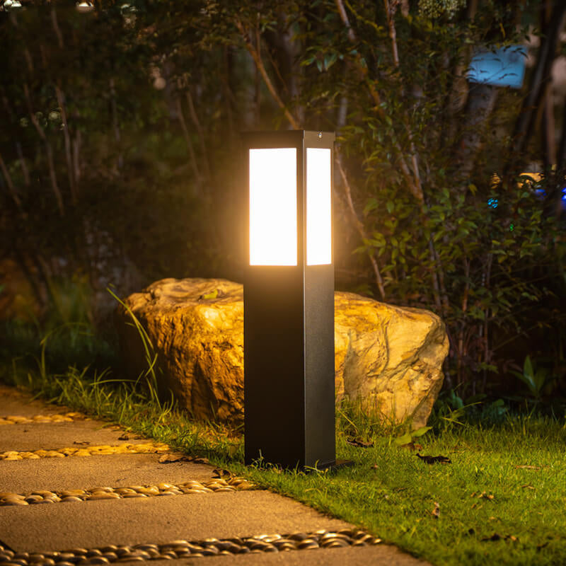 Contemporary Solar-Powered Garden Lantern
