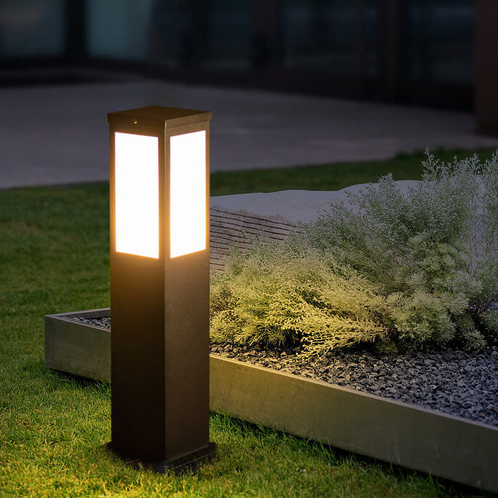 Contemporary Solar-Powered Garden Lantern