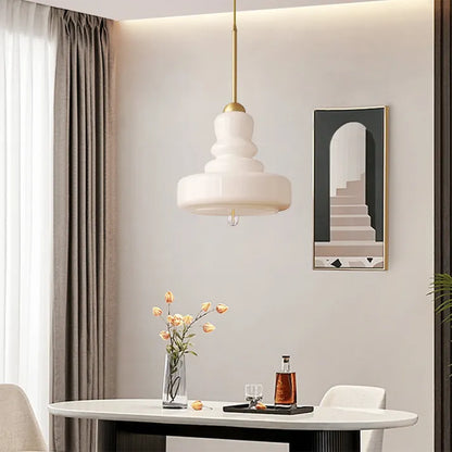 Pendant Lamp, Bauhaus Style, Glass Gourd