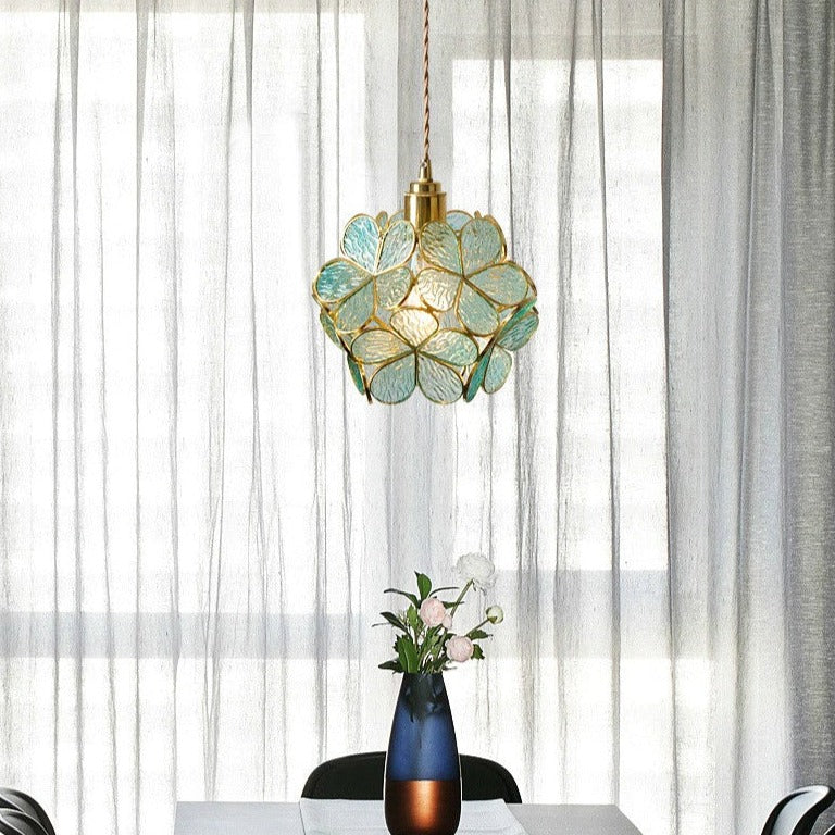 Nordic Glass Petal Hanging Lamp