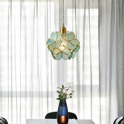 Nordic Glass Petal Hanging Lamp