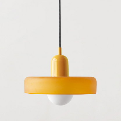Colored Glass Bauhaus Pendant Lamp