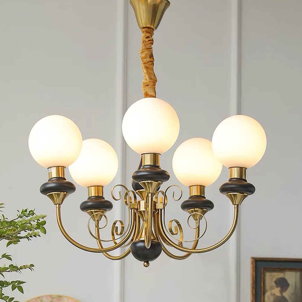 Contemporary Onyx Chandelier with Artistic Design