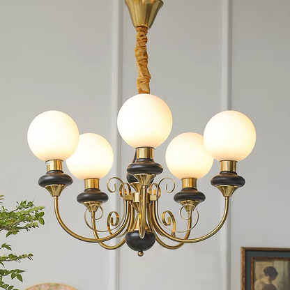 Contemporary Onyx Chandelier with Artistic Design