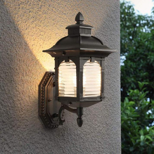 Vintage Glass Exterior Wall Light
 - lampzlondon