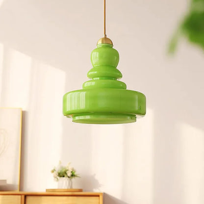 Pendant Lamp, Bauhaus Style, Glass Gourd