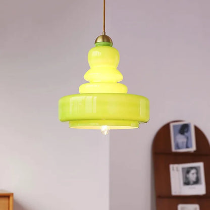 Pendant Lamp, Bauhaus Style, Glass Gourd