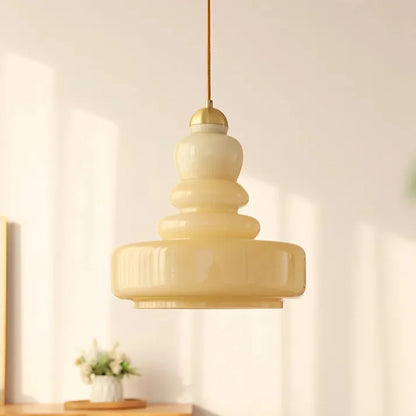 Pendant Lamp, Bauhaus Style, Glass Gourd