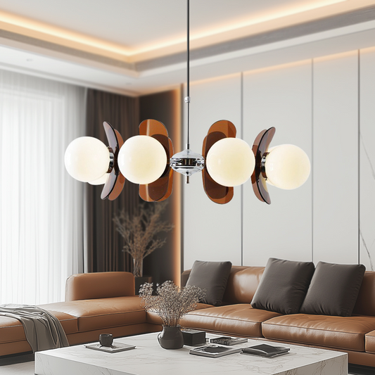 Bauhaus Style Vintage Chandelier
 - lampzlondon