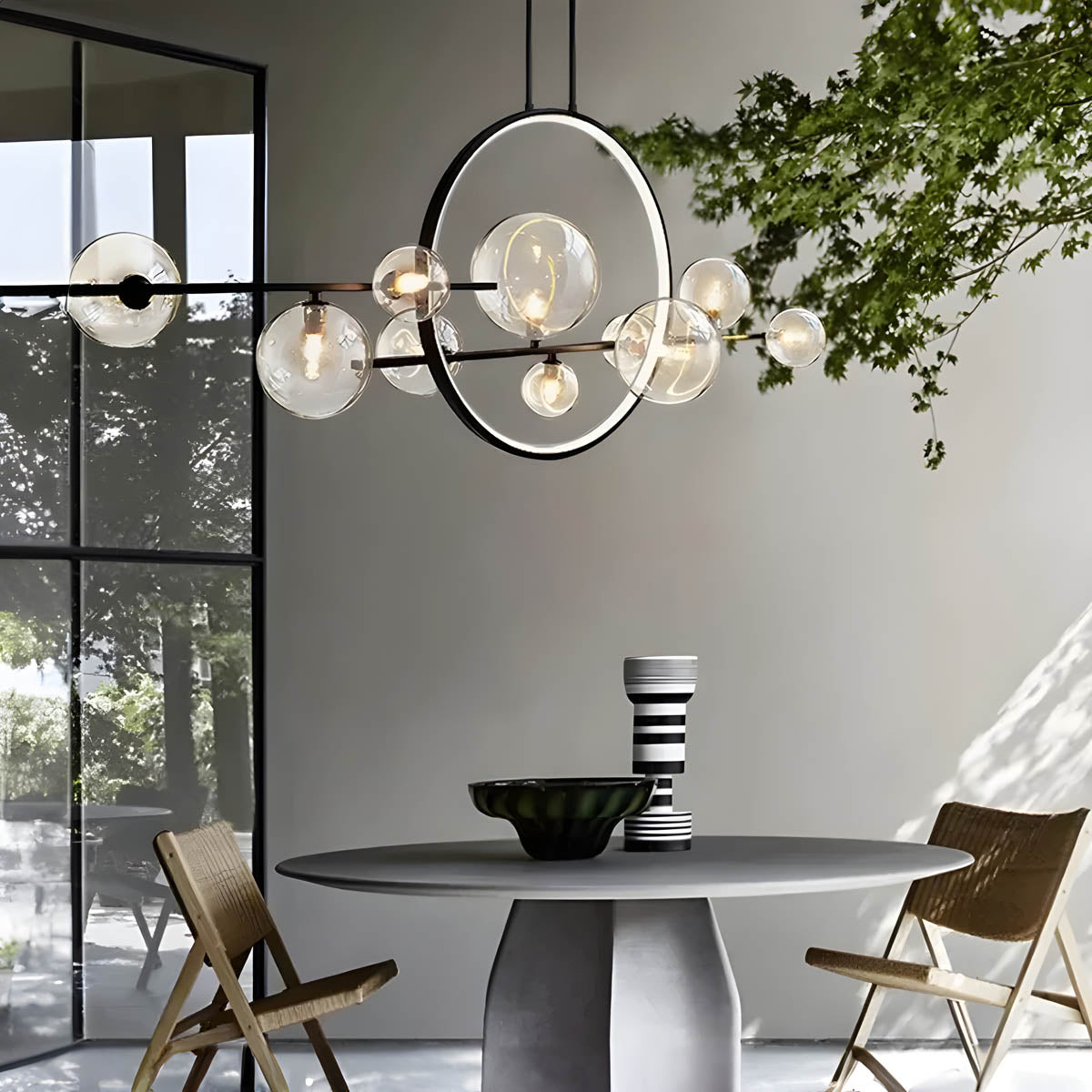 ELARA Glass Ball Chandeliers