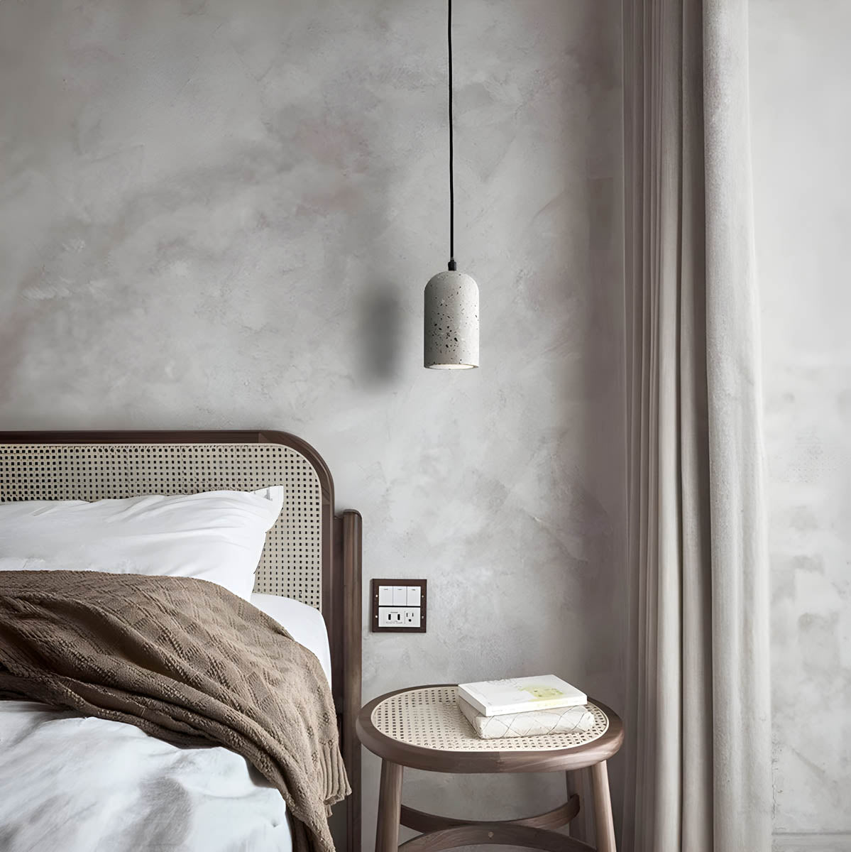 FORGI: One-of-a-Kind Concrete Hanging Lamp