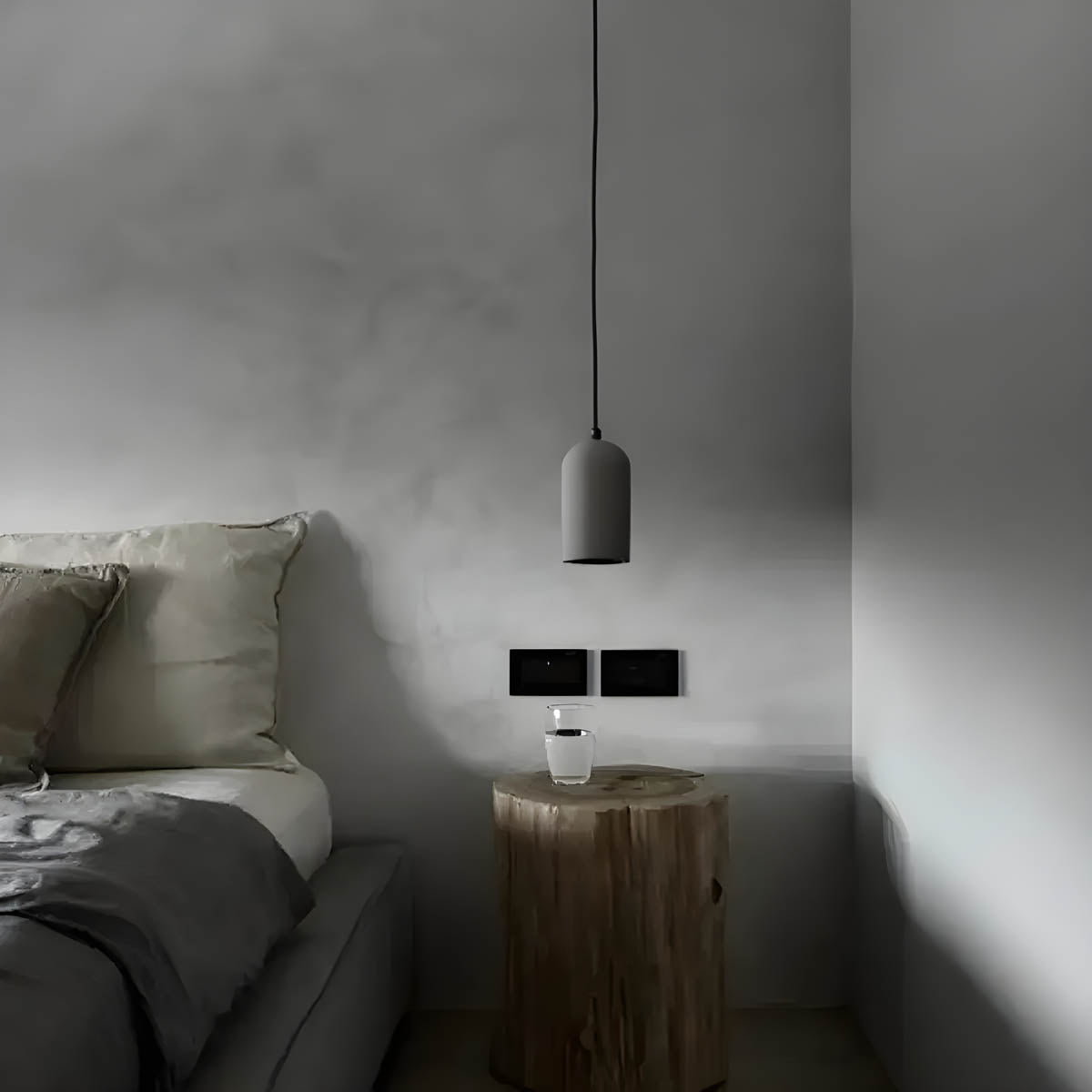 FORGI: One-of-a-Kind Concrete Hanging Lamp
