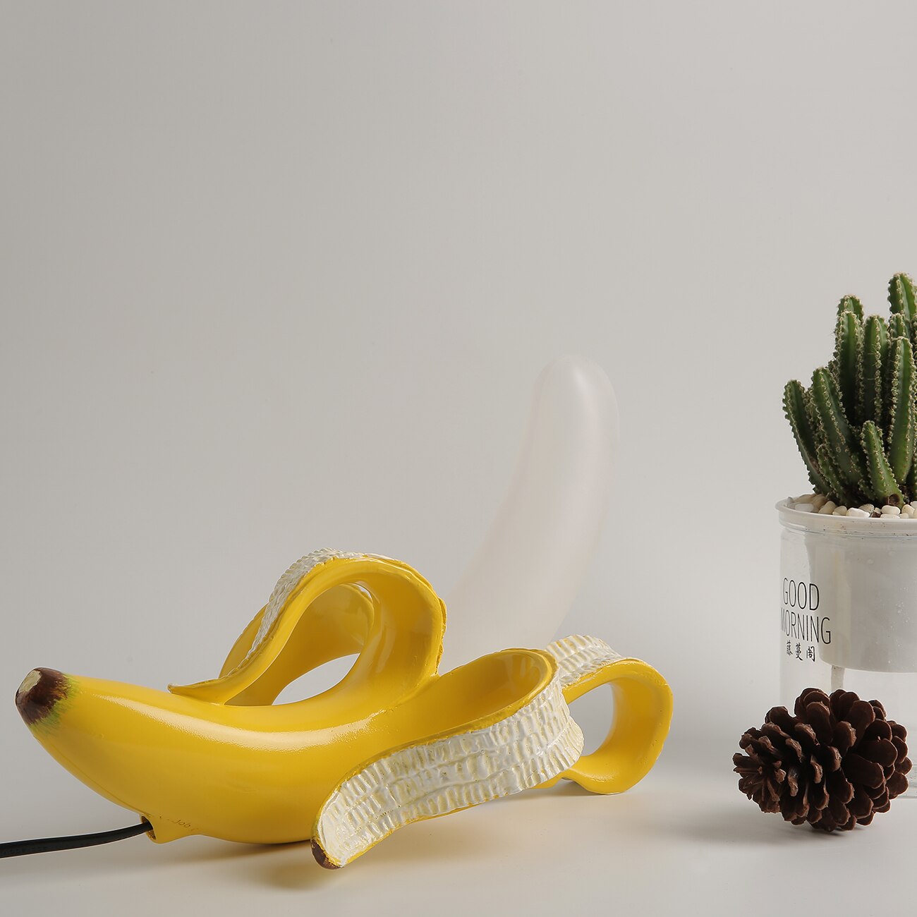 Art Deco Table Lamps with Banana Design