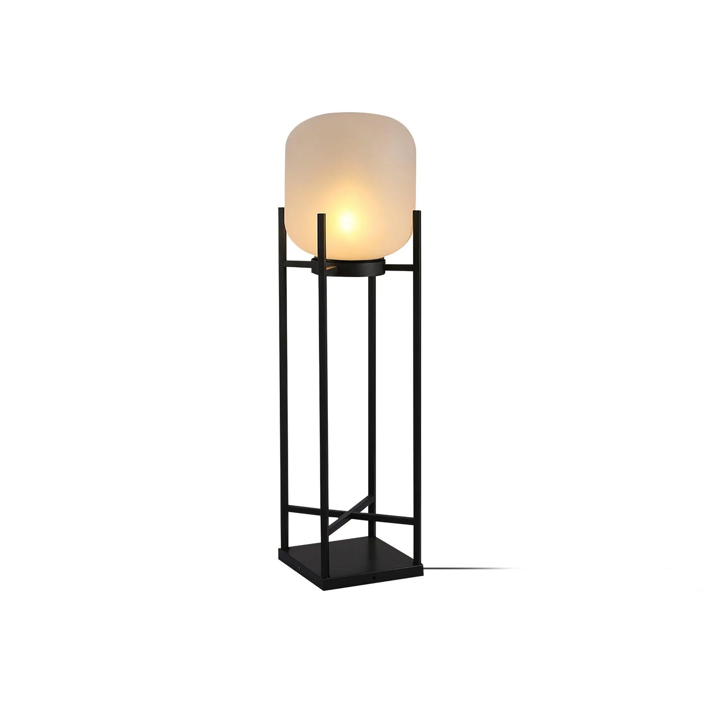 Outdoor solar powered floor lamp