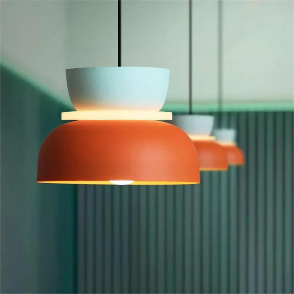 Nordic Pendant Lamp with Color Blocking by Dulcy