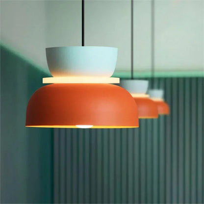Nordic Pendant Lamp with Color Blocking by Dulcy