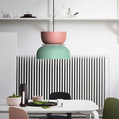 Nordic Pendant Lamp with Color Blocking by Dulcy