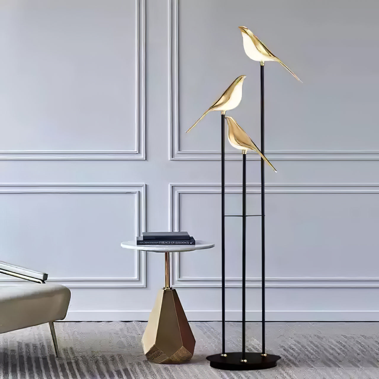 Floor Lamp: Magpie Perch Torchiere
 - lampzlondon
