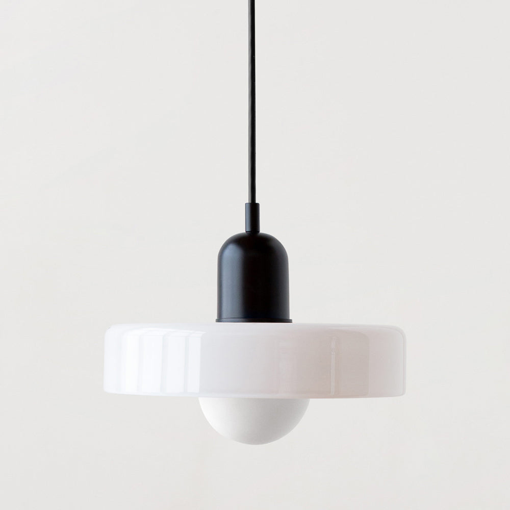 Colored Glass Bauhaus Pendant Lamp