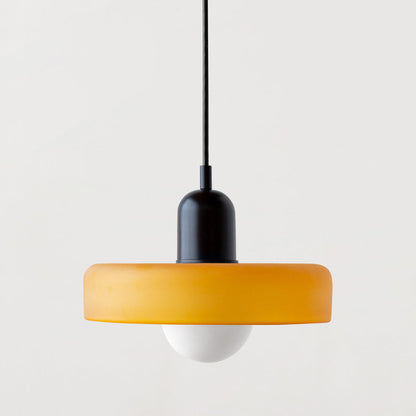 Colored Glass Bauhaus Pendant Lamp