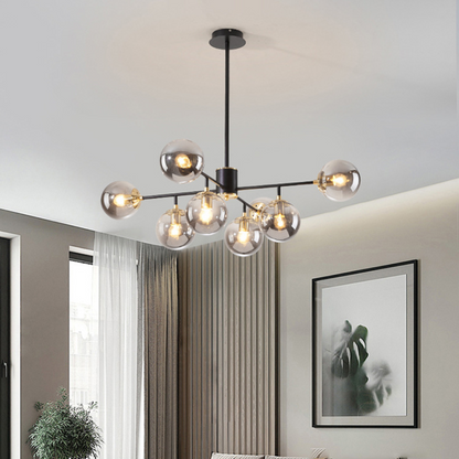 Glass Chandelier in Nordic Style