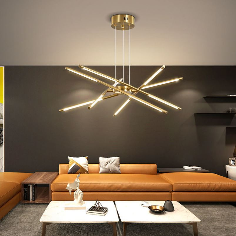 Gold Webbed Chandelier
 - lampzlondon