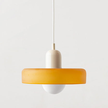 Colored Glass Bauhaus Pendant Lamp