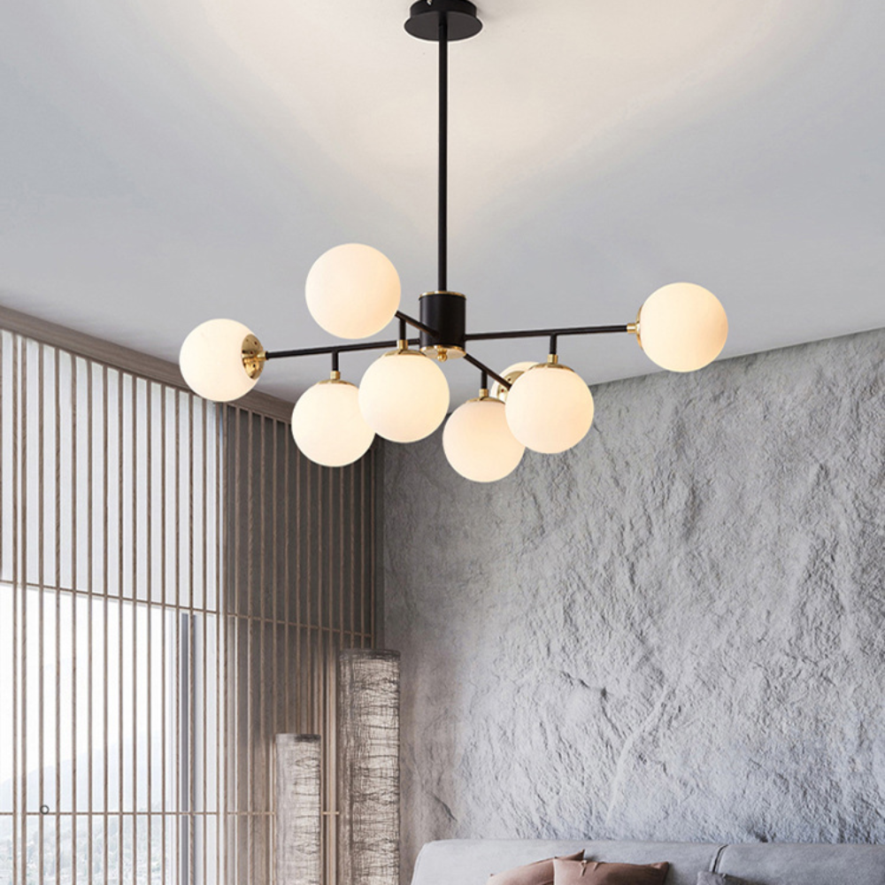 Glass Chandelier in Nordic Style