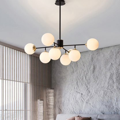 Glass Chandelier in Nordic Style