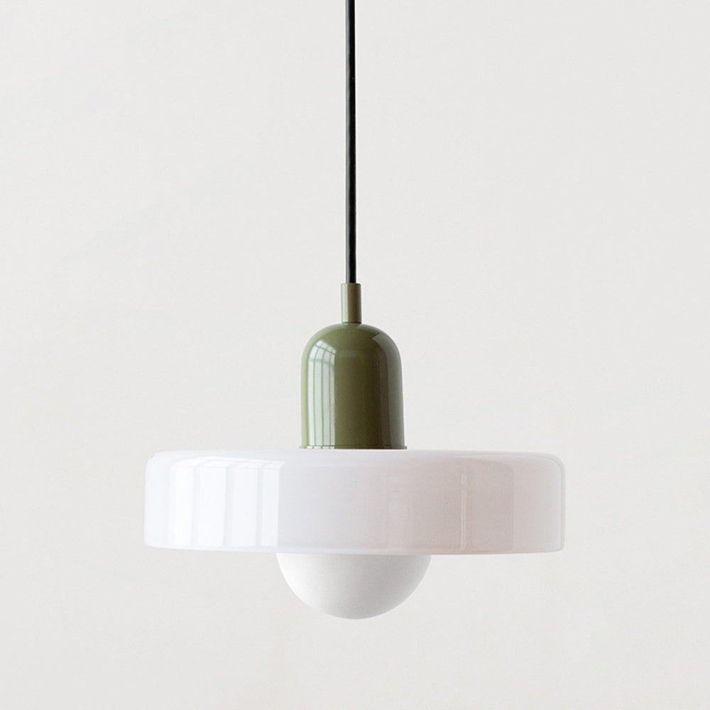Colored Glass Bauhaus Pendant Lamp