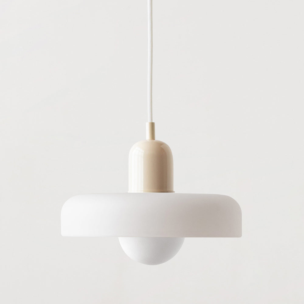 Colored Glass Bauhaus Pendant Lamp