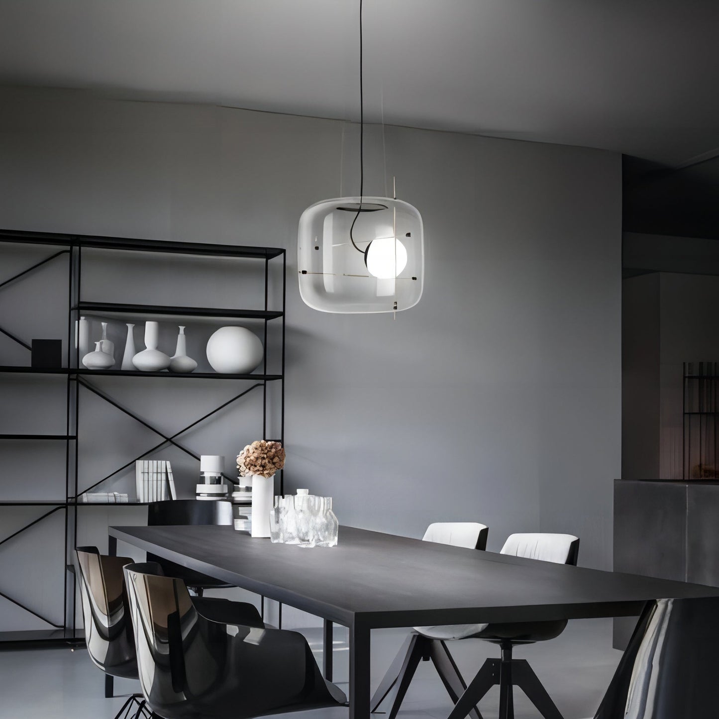 Glass Pendant Lamp with Shade