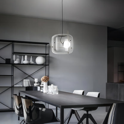 Glass Pendant Lamp with Shade