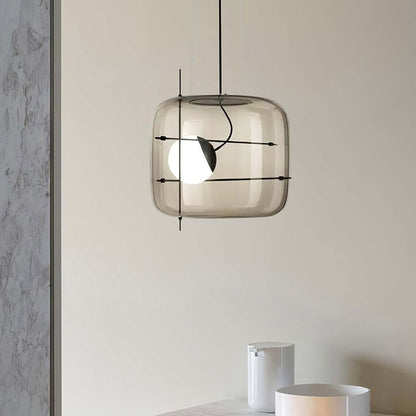 Glass Pendant Lamp with Shade