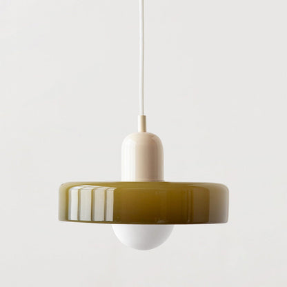 Colored Glass Bauhaus Pendant Lamp