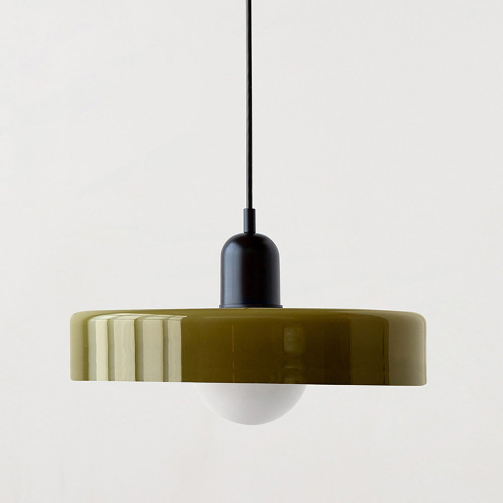 Colored Glass Bauhaus Pendant Lamp