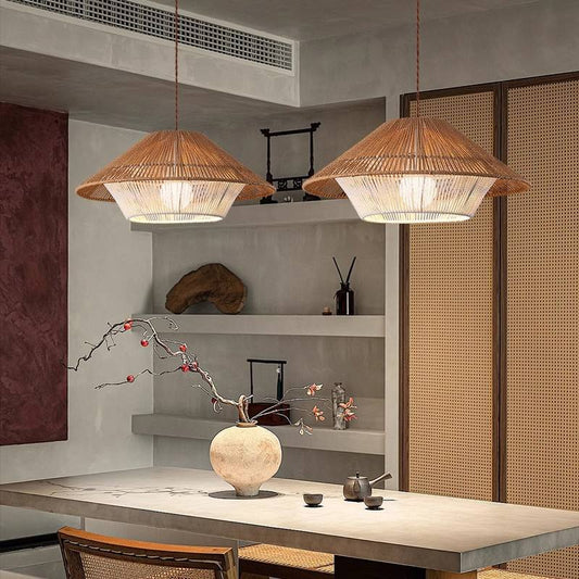 Wicker Japanese pendant lamp
 - lampzlondon