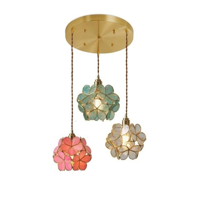 Nordic Glass Petal Hanging Lamp
