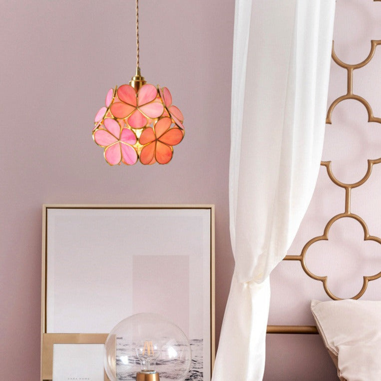 Nordic Glass Petal Hanging Lamp